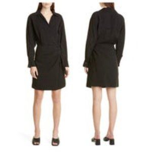 Vince Long Sleeve Wrap Front Dress Size S
